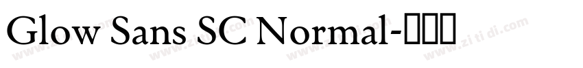 Glow Sans SC Normal字体转换